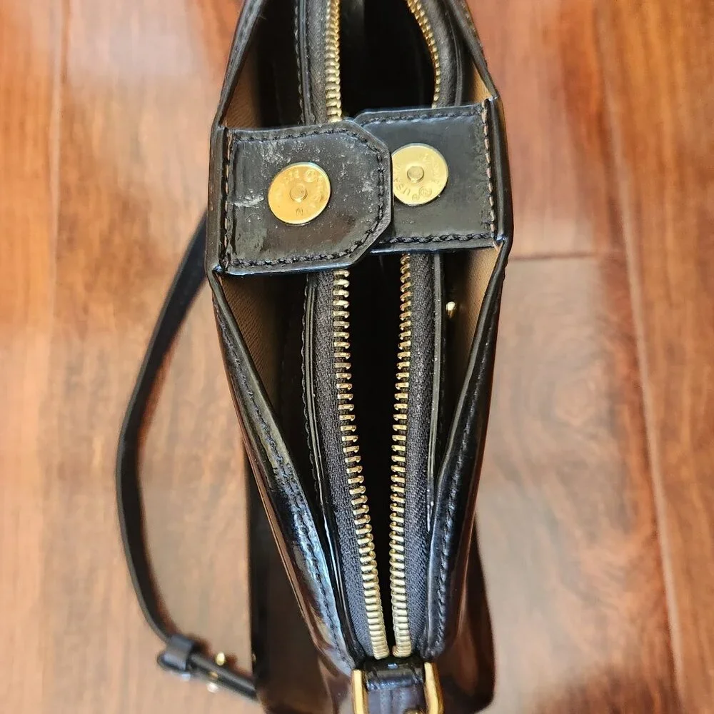 Michael Kors black patent leather shoulder bag - Picture 2 of 5